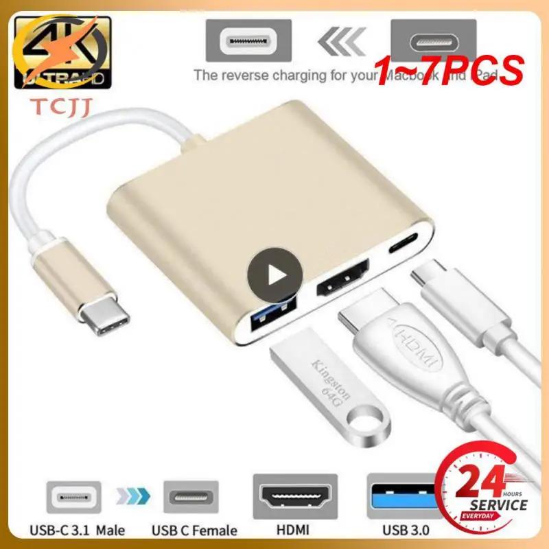USB CŸ to HDMI ȣȯ 1080P USB C  , USB 3.1 Ʈ 3 CŸ ġ, 1-7 